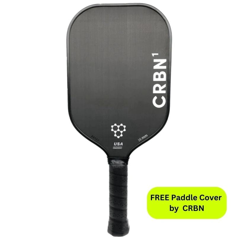 CRBN Paddles White / 16mm CRBN1 Control Series Elongated Pickleball Paddle
