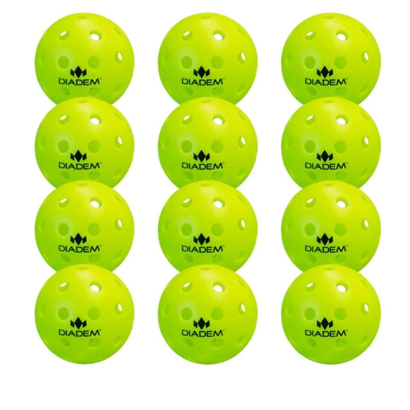 
                  
                    Diadem Balls - Outdoor 12 pack Diadem Premier 40 Outdoor Pickleballs
                  
                