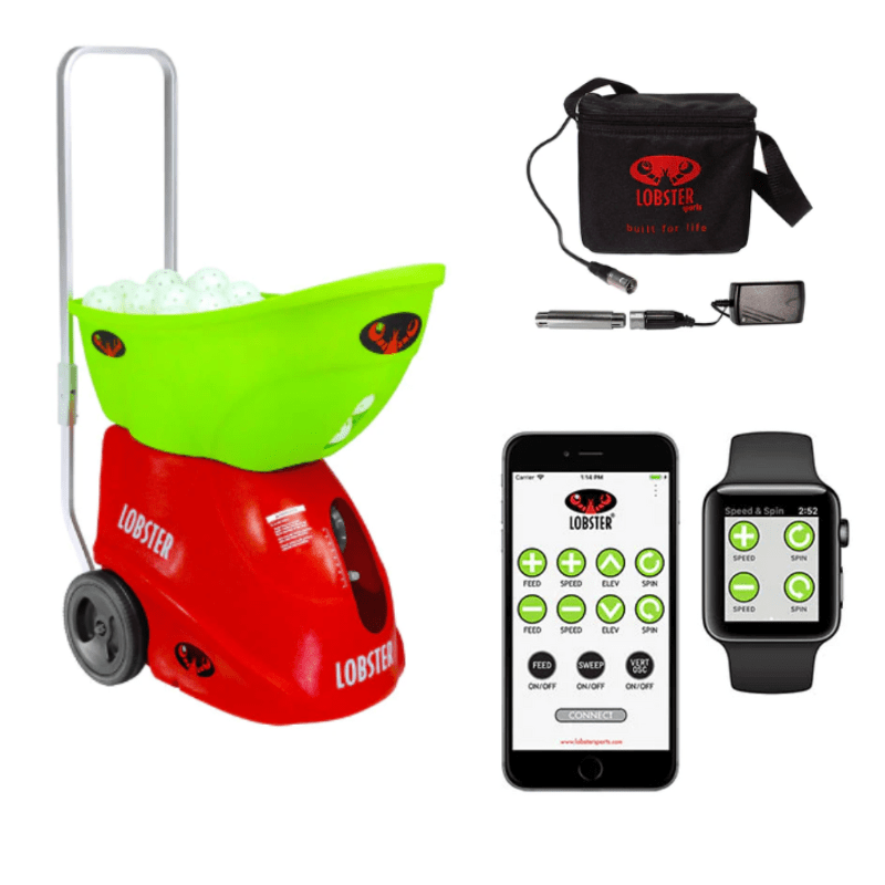 
                  
                    Lobster Sports Pickleball Machine External Battery + 10-Function App-Based Remote (Includes Standard Charger & External Battery Pack) The Pickle Two- Pickleball Machine by Lobster
                  
                